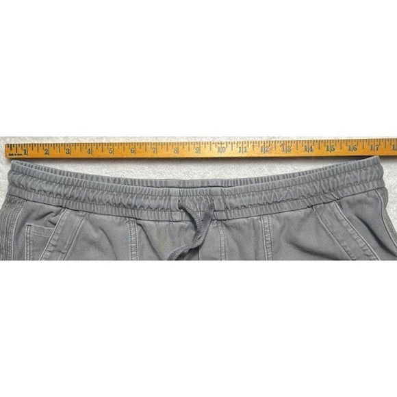 ATHLETA Womens Sz 14 Farallon Shorts Gray 4in Organic Cotton Blend Comfort-1436 - Picture 4 of 6